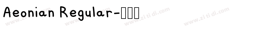 Aeonian Regular字体转换